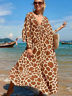 Zebra Stripes Long Dress Cover Up image 24