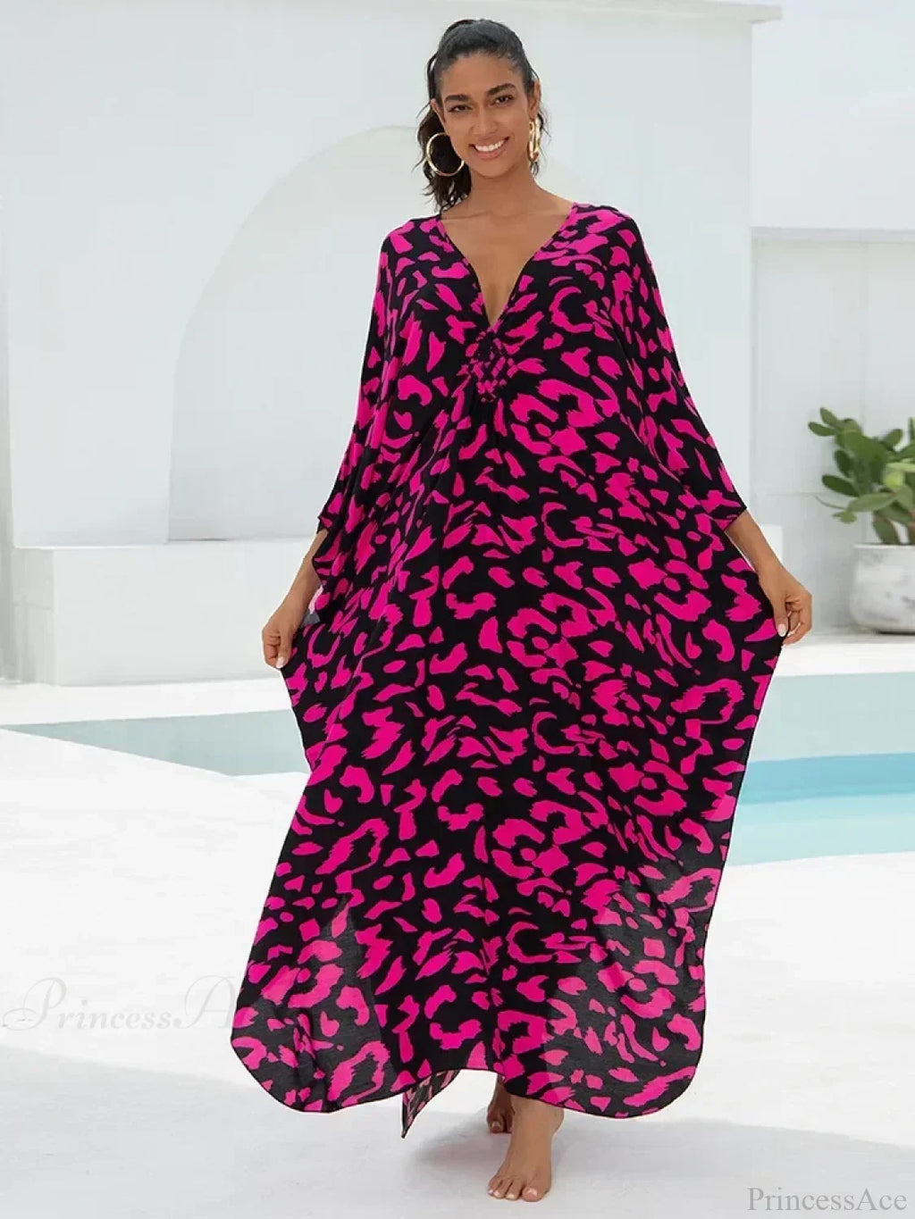 Zebra Stripes Long Dress Cover Up image 6