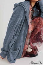 Zipper Waffle Hoodie image 18