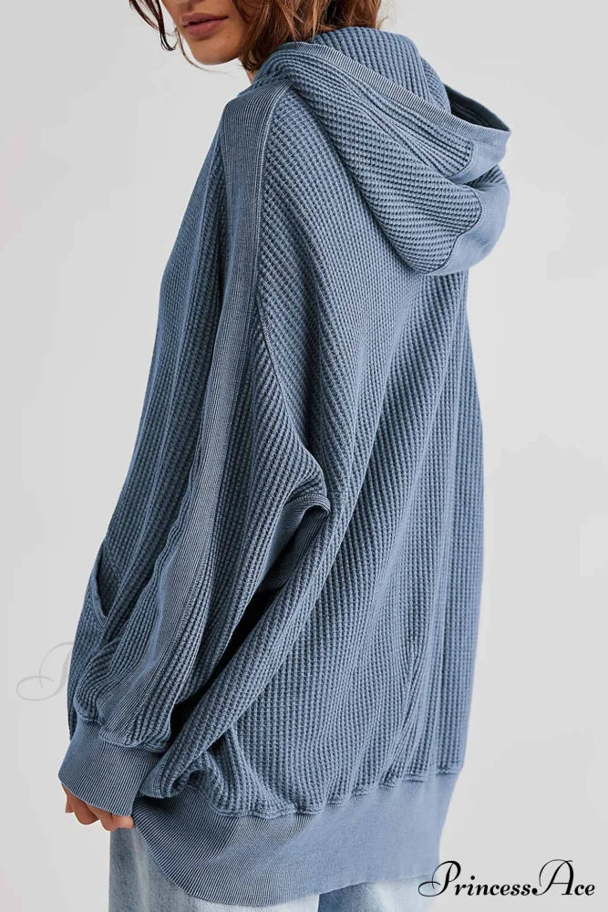 Zipper Waffle Hoodie image 19