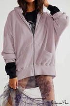 Zipper Waffle Hoodie image 2