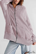 Zipper Waffle Hoodie image 1